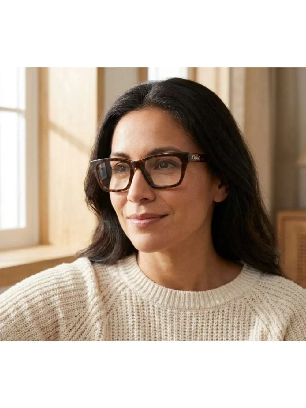 Chloe CH0242O 008 Square Eyeglasses 53mm - Brown